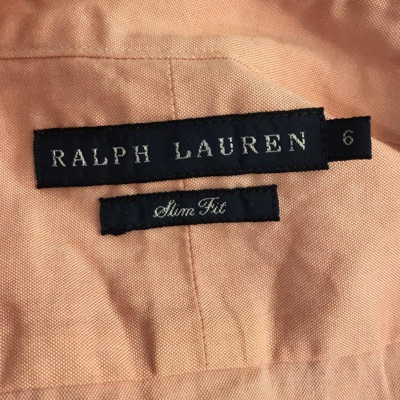 ラルフローレン RALPHLAUREN シャツ、ブラウス 長袖 ボタンダウンシャツ 長袖 6 無地 桃 / ピンク / メンズ USED 古着 中古 10038764