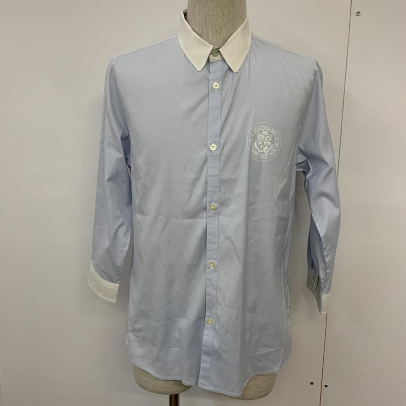 リコ RICO シャツ、ブラウス 長袖 M ワンポイント 水色 / ライトブルー / メンズ USED 古着 中古 10038786