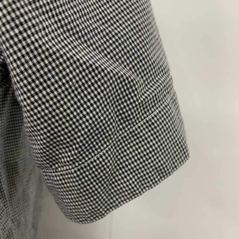 ナナミカ nanamica シャツ、ブラウス 半袖 チェックシャツ M チェック 白 / ホワイト / X 黒 / ブラック / メンズ USED 古着 中古 10038810