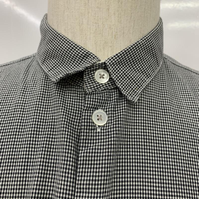 ナナミカ nanamica シャツ、ブラウス 半袖 チェックシャツ M チェック 白 / ホワイト / X 黒 / ブラック / メンズ USED 古着 中古 10038810