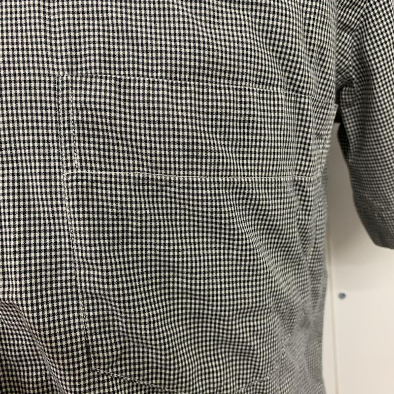 ナナミカ nanamica シャツ、ブラウス 半袖 チェックシャツ M チェック 白 / ホワイト / X 黒 / ブラック / メンズ USED 古着 中古 10038810