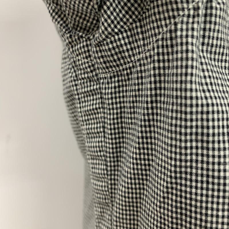 ナナミカ nanamica シャツ、ブラウス 半袖 チェックシャツ M チェック 白 / ホワイト / X 黒 / ブラック / メンズ USED 古着 中古 10038810