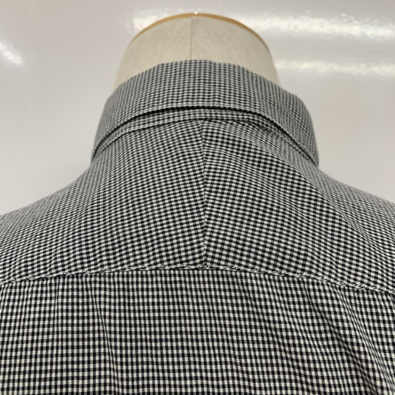 ナナミカ nanamica シャツ、ブラウス 半袖 チェックシャツ M チェック 白 / ホワイト / X 黒 / ブラック / メンズ USED 古着 中古 10038810