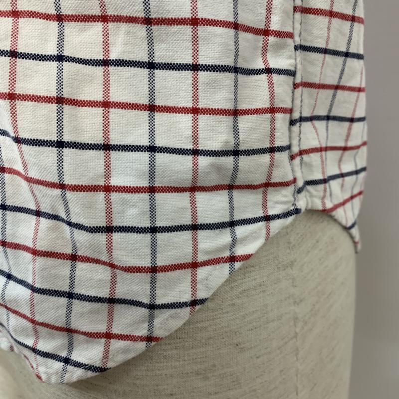 ラルフローレン RALPHLAUREN シャツ、ブラウス 長袖 チェックシャツ 長袖シャツ M チェック 白 / ホワイト / メンズ USED 古着 中古 10038859