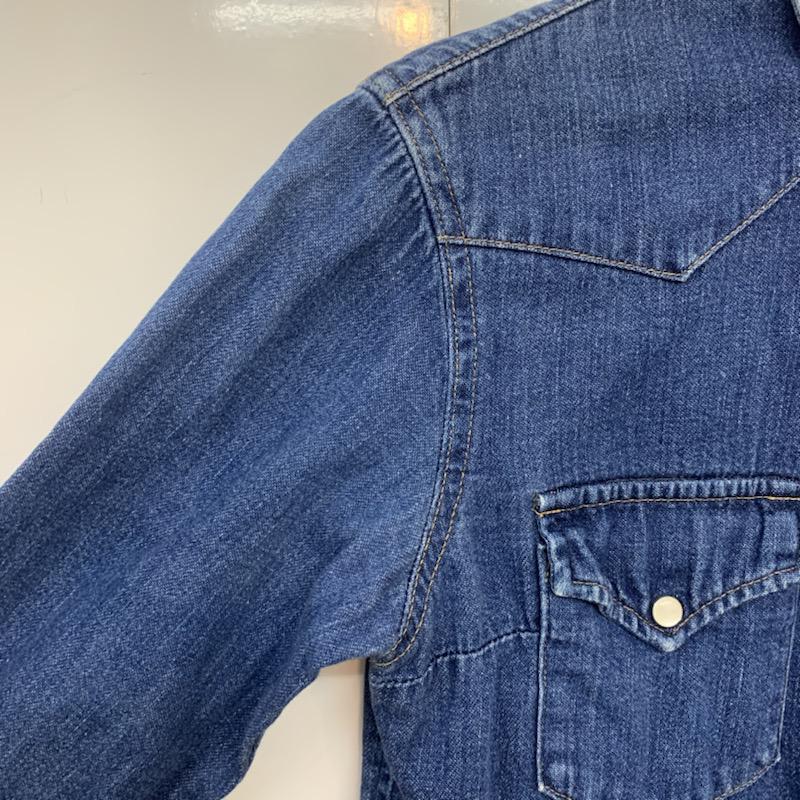 ブルーブルー BLUE BLUE シャツ、ブラウス 長袖 1 無地 インディゴ / インディゴ / メンズ USED 古着 中古 10038874