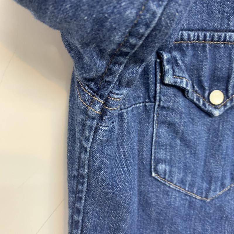ブルーブルー BLUE BLUE シャツ、ブラウス 長袖 1 無地 インディゴ / インディゴ / メンズ USED 古着 中古 10038874