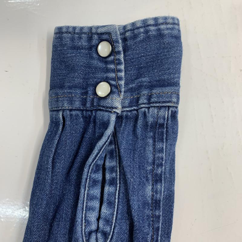 ブルーブルー BLUE BLUE シャツ、ブラウス 長袖 1 無地 インディゴ / インディゴ / メンズ USED 古着 中古 10038874