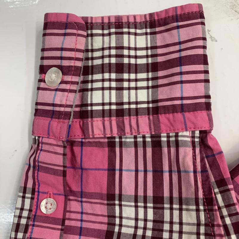 トミー TOMMY シャツ、ブラウス 長袖 チェックシャツ S チェック 桃 / ピンク / メンズ USED 古着 中古 10038895