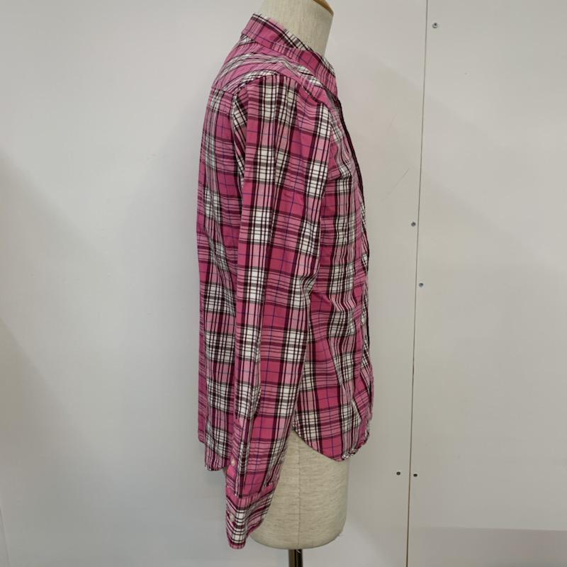 トミー TOMMY シャツ、ブラウス 長袖 チェックシャツ S チェック 桃 / ピンク / メンズ USED 古着 中古 10038895