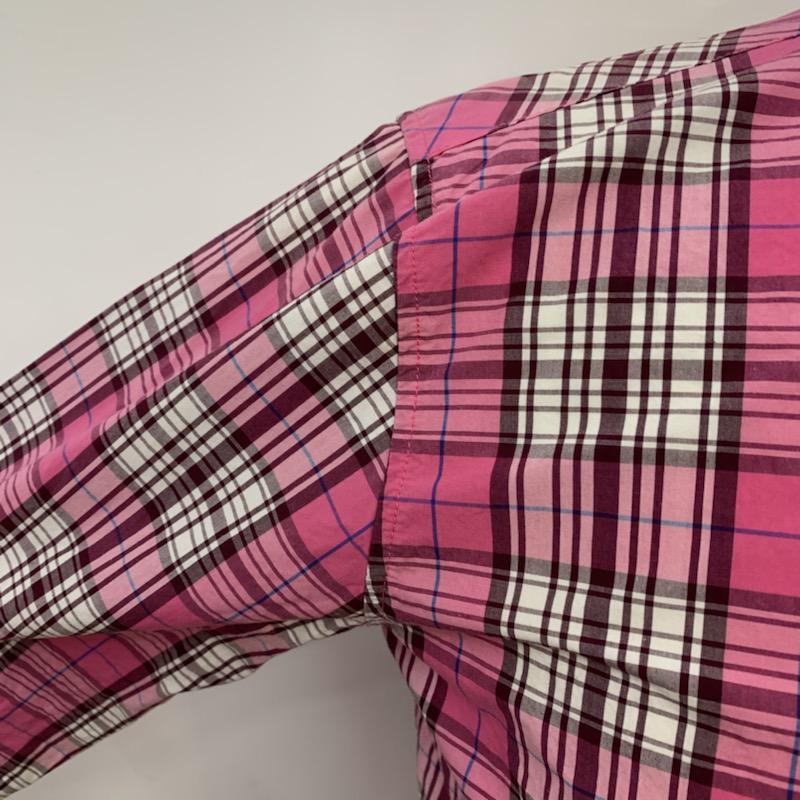 トミー TOMMY シャツ、ブラウス 長袖 チェックシャツ S チェック 桃 / ピンク / メンズ USED 古着 中古 10038895