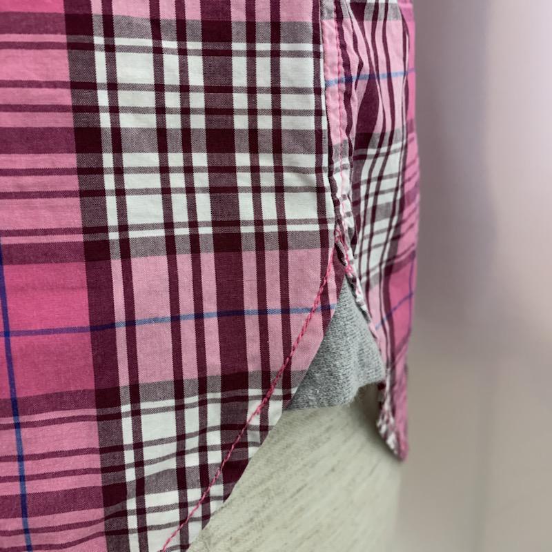 トミー TOMMY シャツ、ブラウス 長袖 チェックシャツ S チェック 桃 / ピンク / メンズ USED 古着 中古 10038895
