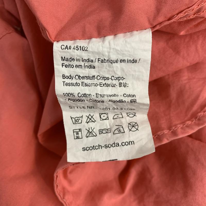 スコッチアンドソーダ SCOTCH&SODA シャツ、ブラウス 半袖 M 無地 桃 / ピンク / メンズ USED 古着 中古 10038914