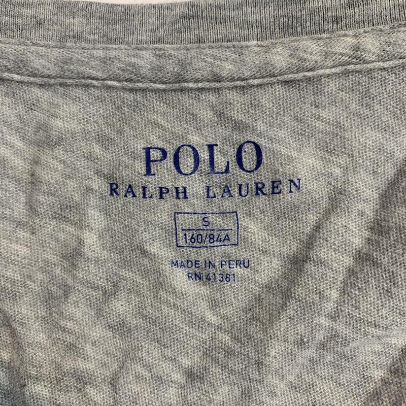 ポロラルフローレン POLO RALPH LAUREN Tシャツ 半袖 S 無地 灰 / グレー / レディース USED 古着 中古 10039090
