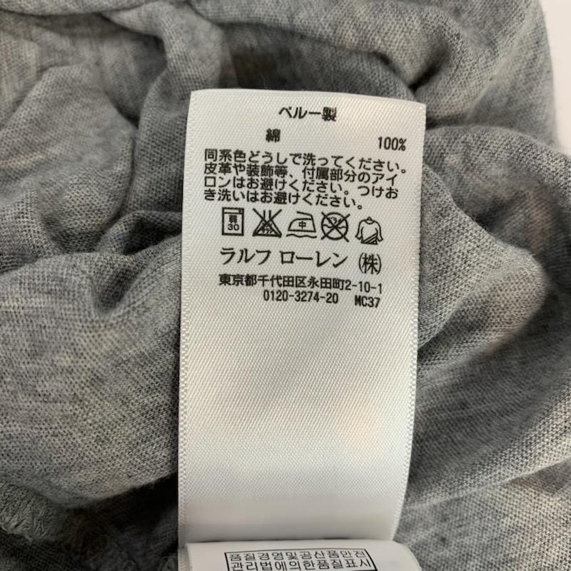 ポロラルフローレン POLO RALPH LAUREN Tシャツ 半袖 S 無地 灰 / グレー / レディース USED 古着 中古 10039090