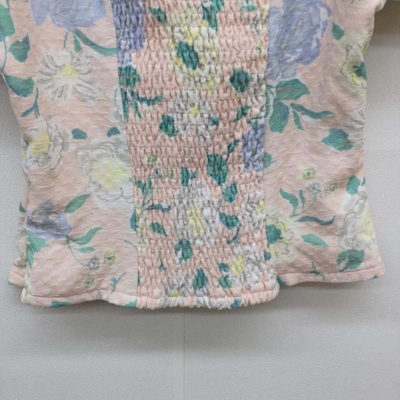 ティティーアンドコー titty&Co. カットソー 半袖 FREE 花柄 桃 / ピンク /  レディース USED 古着 中古 10039245