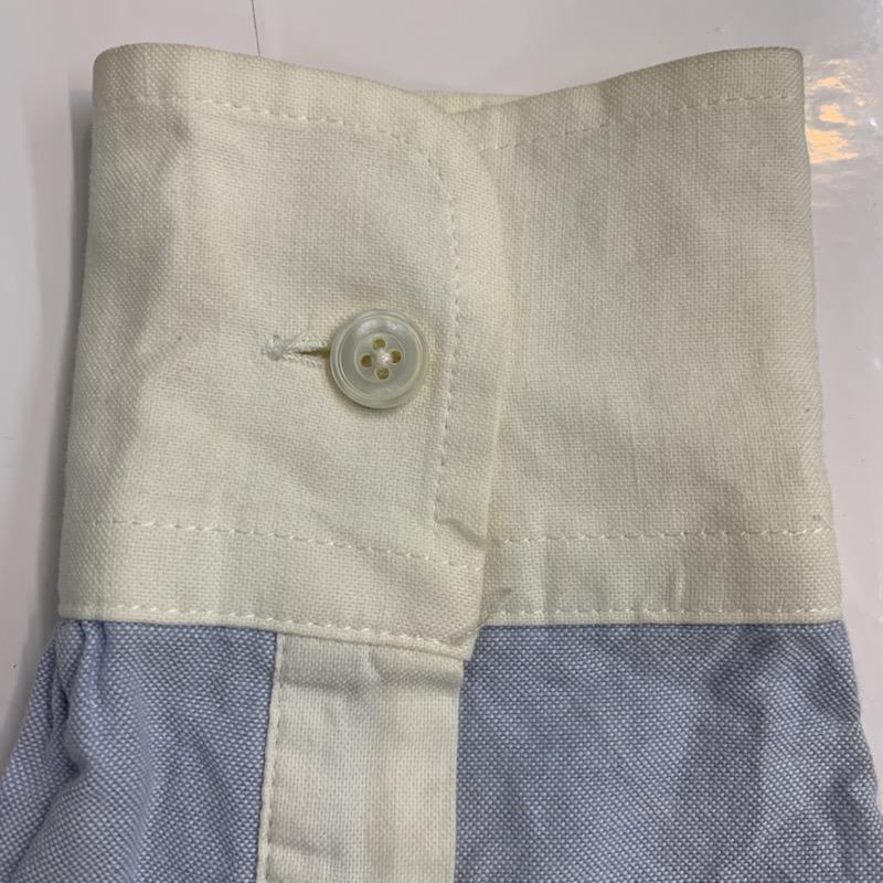 フュー FEW シャツ、ブラウス 長袖 ボタンダウンシャツ 2 無地 水色 / ライトブルー / メンズ USED 古着 中古 10039281