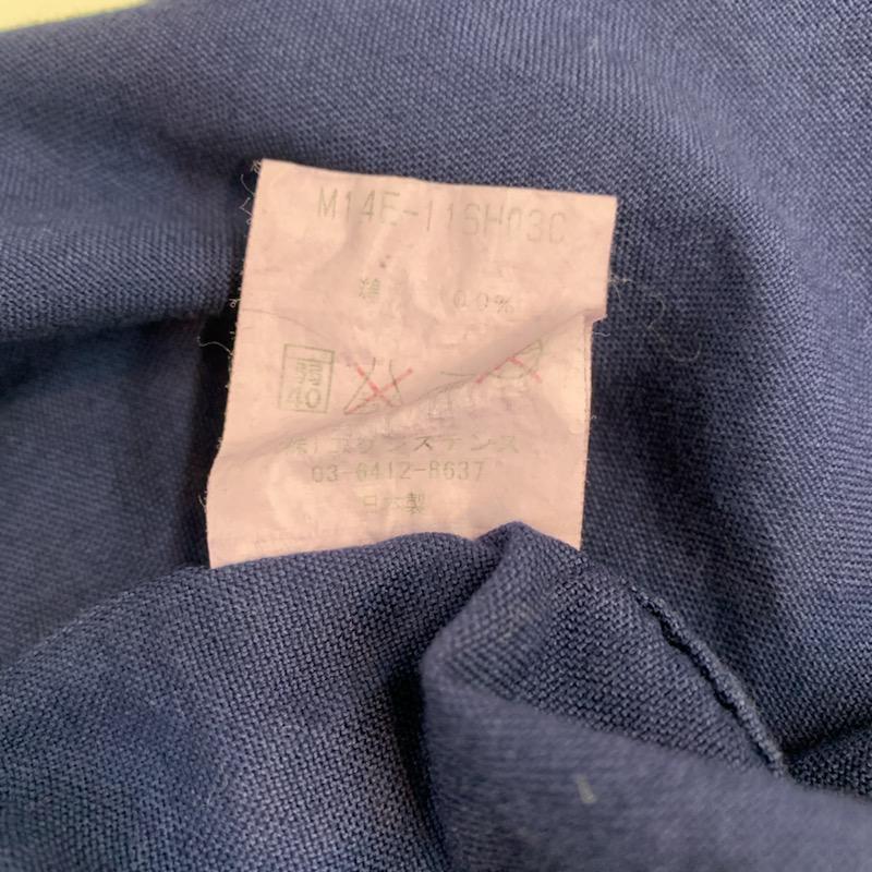 マーカ marka シャツ、ブラウス 長袖 タグ付き 1 無地 紺 / ネイビー / メンズ USED 古着 中古 10039283