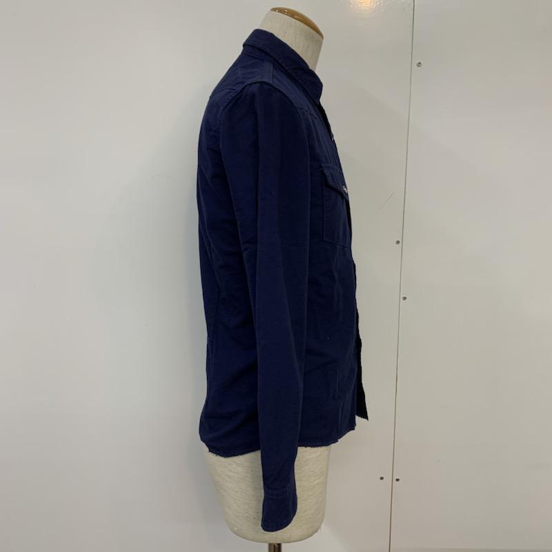 マーカ marka シャツ、ブラウス 長袖 タグ付き 1 無地 紺 / ネイビー / メンズ USED 古着 中古 10039283