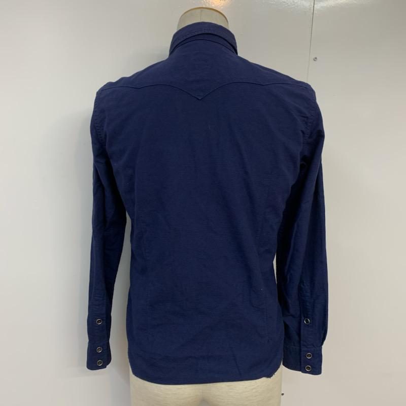 マーカ marka シャツ、ブラウス 長袖 タグ付き 1 無地 紺 / ネイビー / メンズ USED 古着 中古 10039283