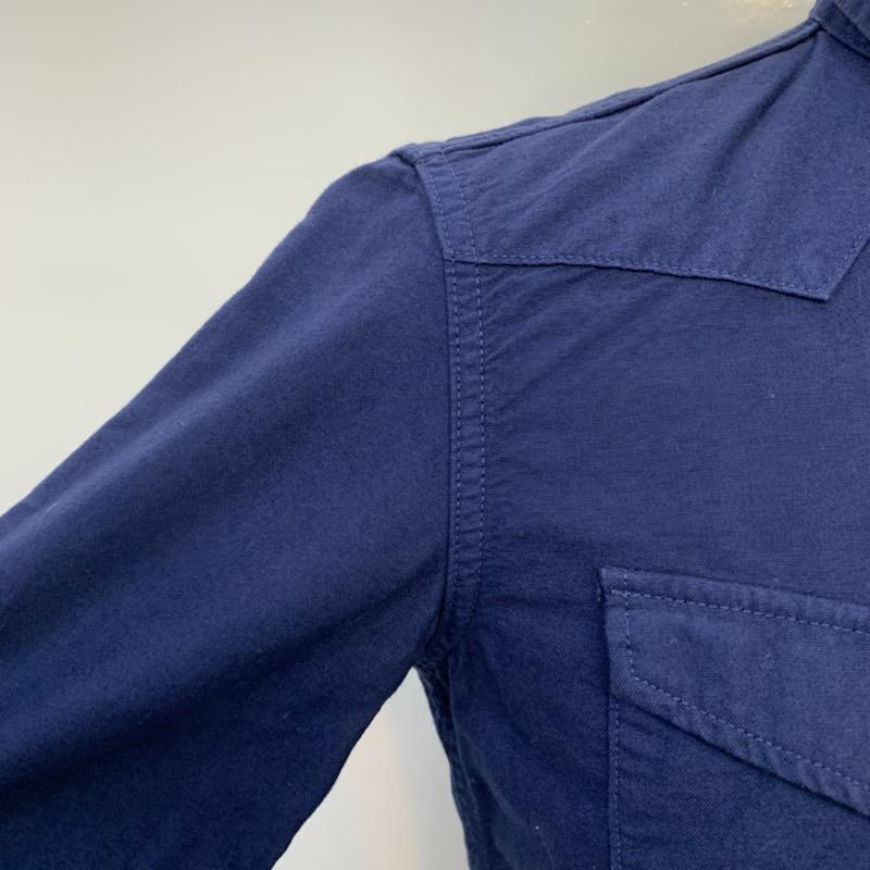 マーカ marka シャツ、ブラウス 長袖 タグ付き 1 無地 紺 / ネイビー / メンズ USED 古着 中古 10039283