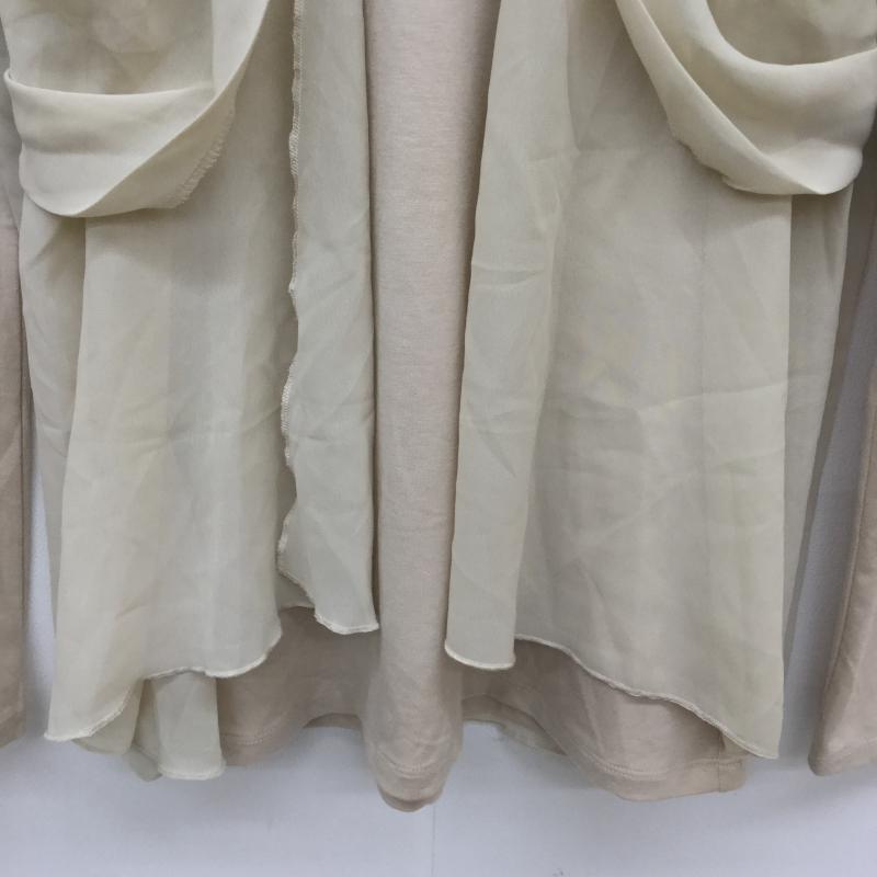 リエンダ rienda カットソー 長袖 FREE  桃 / ピンク / X ベージュ / ベージュ /  レディース USED 古着 中古 10039637