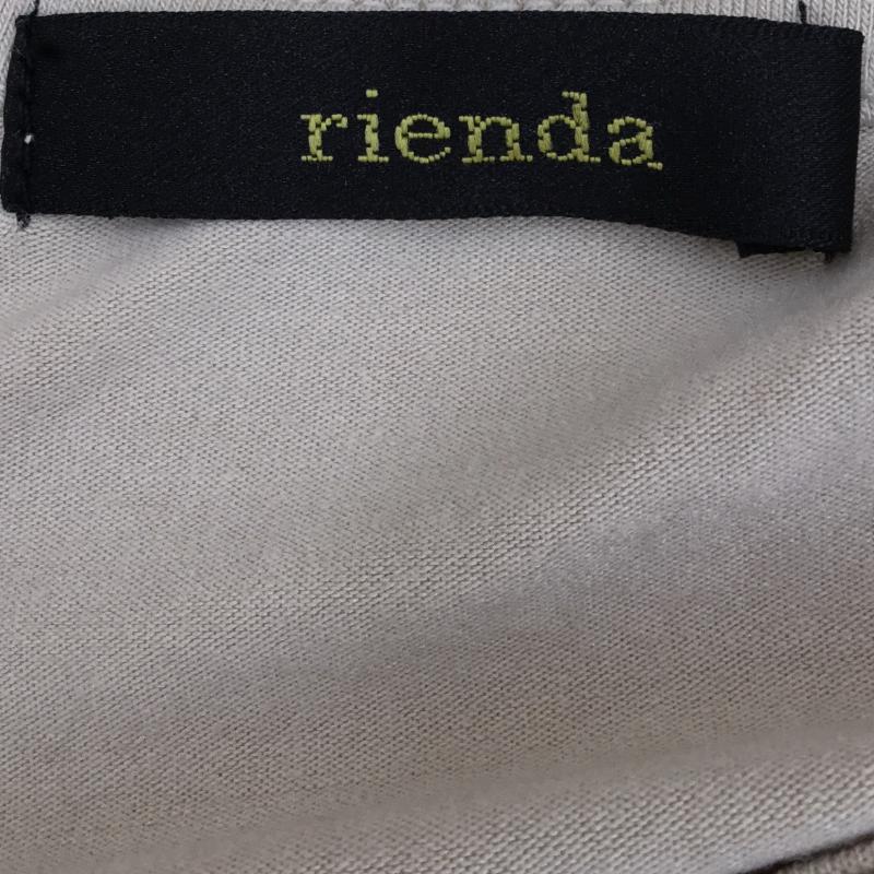 リエンダ rienda カットソー 長袖 FREE  桃 / ピンク / X ベージュ / ベージュ /  レディース USED 古着 中古 10039637