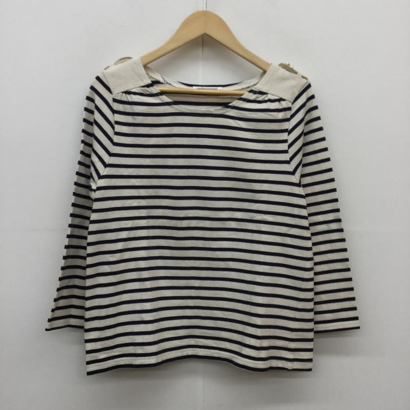 グローバルワーク GLOBAL WORK カットソー 長袖 M ボーダー柄 アイボリー / アイボリー / X 紺 / ネイビー /  レディース USED 古着 中古 10039651