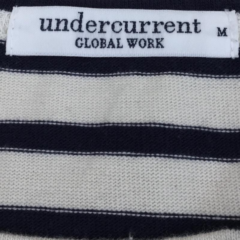 グローバルワーク GLOBAL WORK カットソー 長袖 M ボーダー柄 アイボリー / アイボリー / X 紺 / ネイビー /  レディース USED 古着 中古 10039651