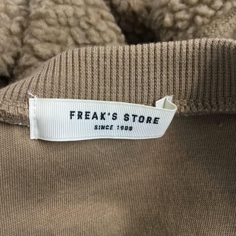 フリークスストア FREAK'S STORE トレーナー 長袖 ボア FREE 無地 茶 / ブラウン / レディース USED 古着 中古 10040027
