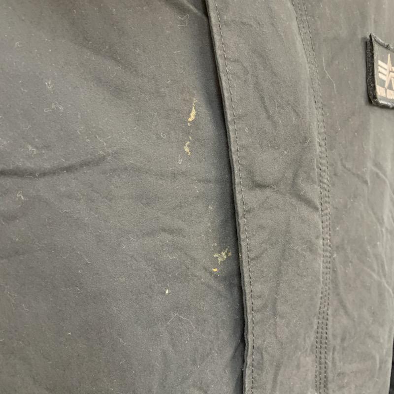 アルファインダストリー Alpha Industries コート コート一般 L ロゴ、文字 黒 / ブラック / メンズ USED 古着 中古 10040058