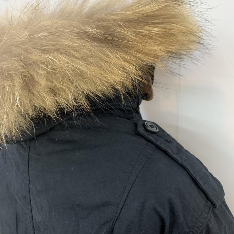 アルファインダストリー Alpha Industries コート コート一般 L ロゴ、文字 黒 / ブラック / メンズ USED 古着 中古 10040058