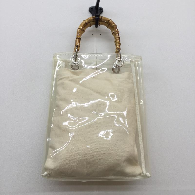 コントロールフリーク Control freak ハンドバッグ ハンドバッグ 透明 / クリア / X アイボリー / アイボリー / レディース USED 古着 中古 10040066