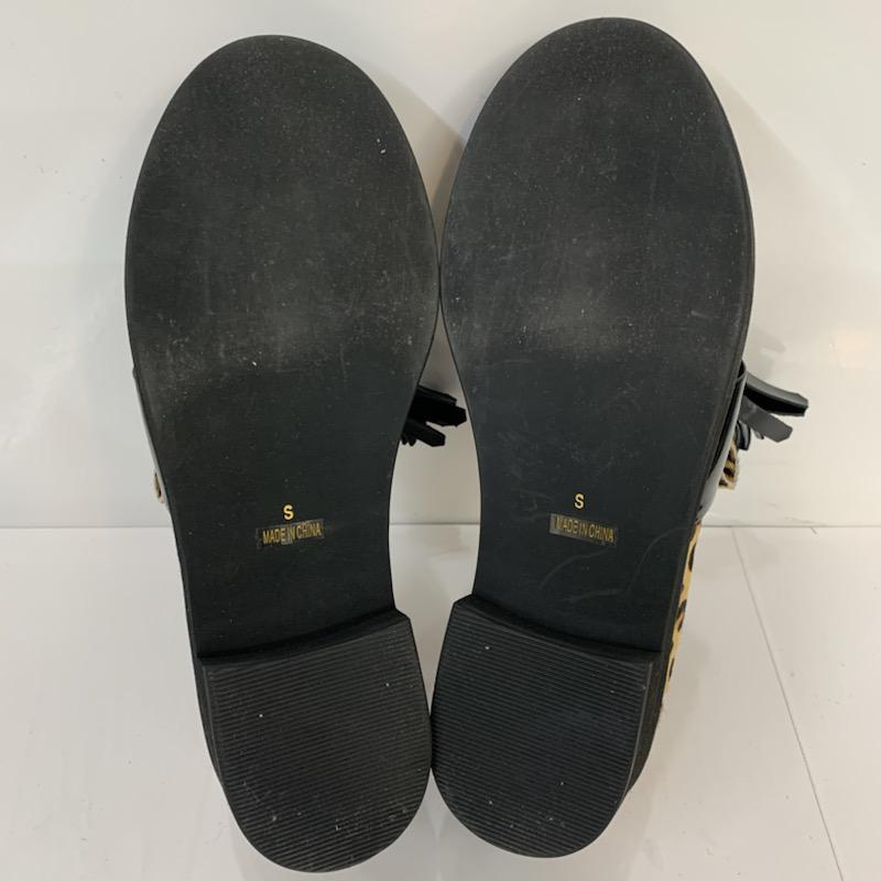 スナイデル SNIDEL ローファー ローファー S ヒョウ柄・レオパード柄 茶 / ブラウン / X 黒 / ブラック / レディース USED 古着 中古 10040237