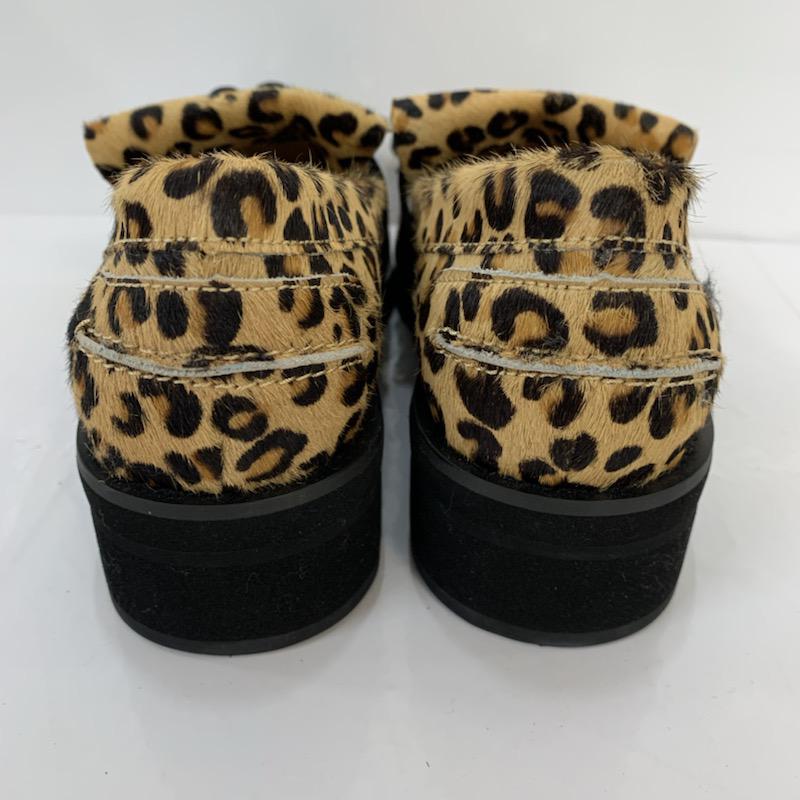 スナイデル SNIDEL ローファー ローファー S ヒョウ柄・レオパード柄 茶 / ブラウン / X 黒 / ブラック / レディース USED 古着 中古 10040237