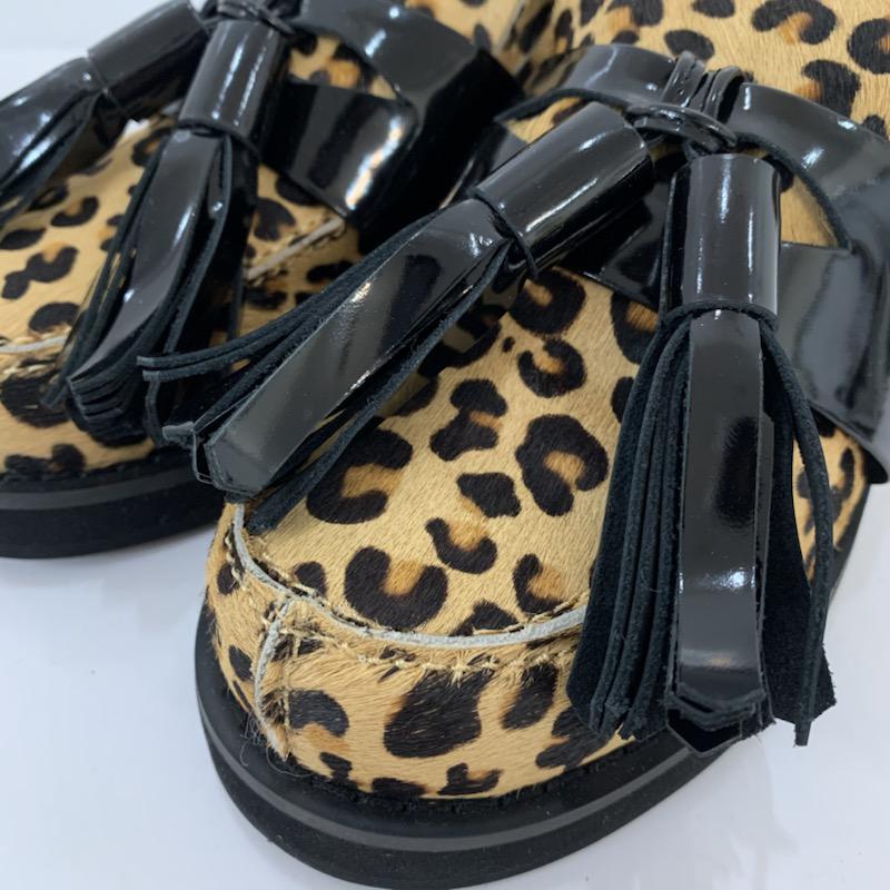 スナイデル SNIDEL ローファー ローファー S ヒョウ柄・レオパード柄 茶 / ブラウン / X 黒 / ブラック / レディース USED 古着 中古 10040237