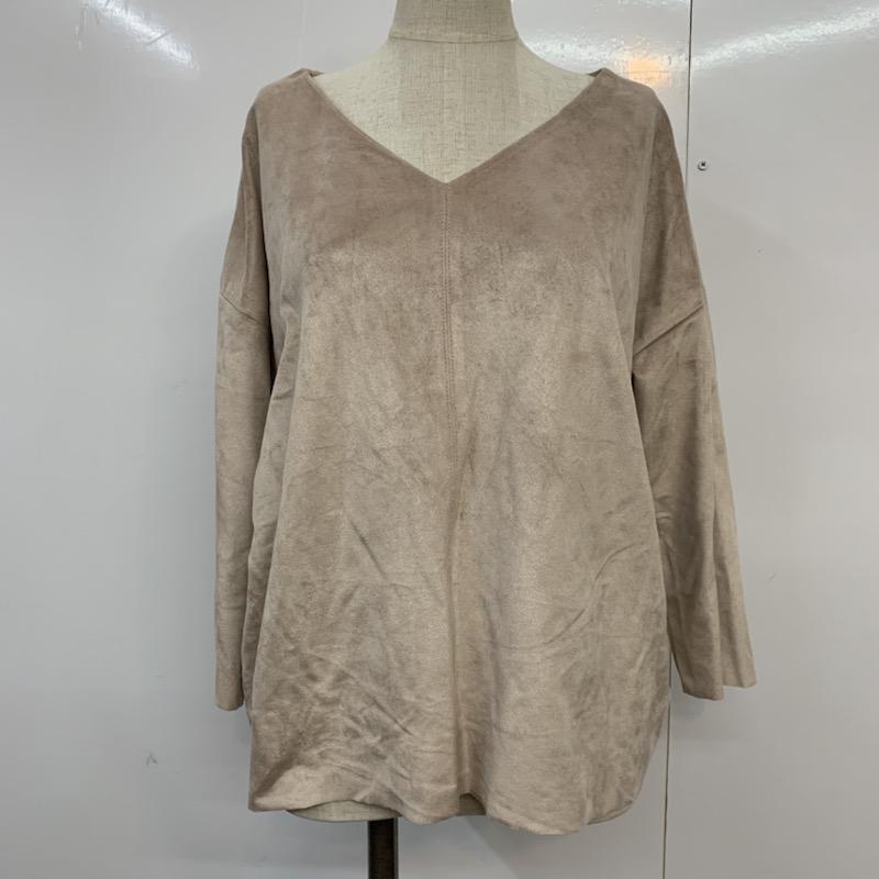 アーバンリサーチ URBAN RESEARCH カットソー 七分袖 プルオーバー FREE 無地 グレージュ / グレージュ /  レディース USED 古着 中古 10040441