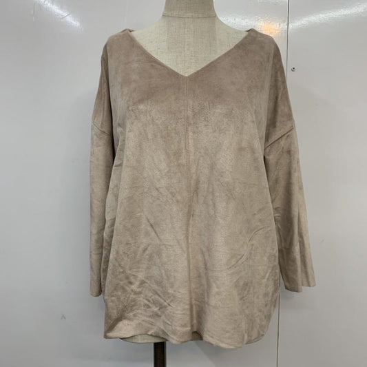 アーバンリサーチ URBAN RESEARCH カットソー 七分袖 プルオーバー FREE 無地 グレージュ / グレージュ /  レディース USED 古着 中古 10040441