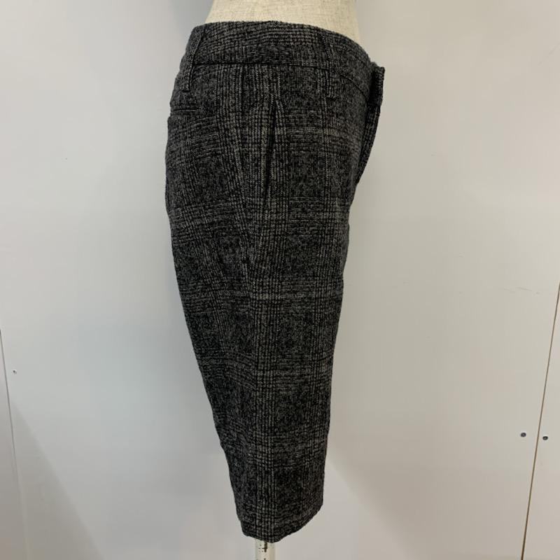 イネド INED パンツ ショートパンツ 7 チェック 灰 / グレー / レディース USED 古着 中古 10040506