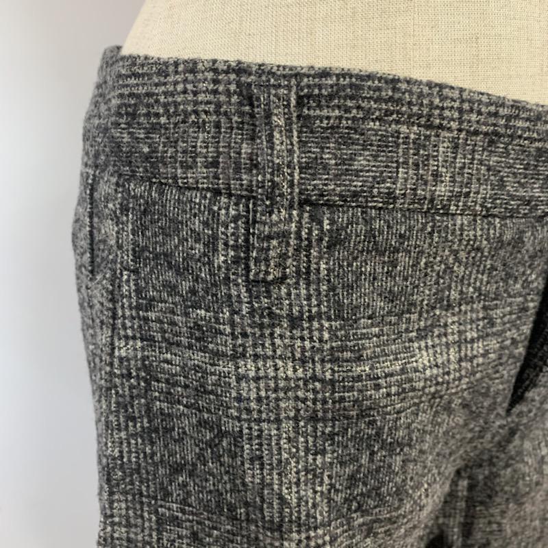 イネド INED パンツ ショートパンツ 7 チェック 灰 / グレー / レディース USED 古着 中古 10040506