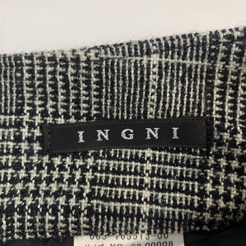 イング INGNI パンツ ショートパンツ XS チェック 白 / ホワイト / X 黒 / ブラック / レディース USED 古着 中古 10040507