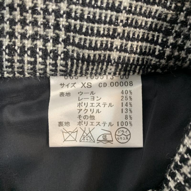 イング INGNI パンツ ショートパンツ XS チェック 白 / ホワイト / X 黒 / ブラック / レディース USED 古着 中古 10040507