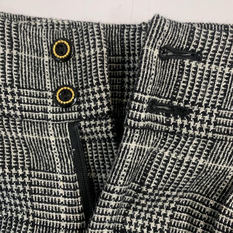 イング INGNI パンツ ショートパンツ XS チェック 白 / ホワイト / X 黒 / ブラック / レディース USED 古着 中古 10040507
