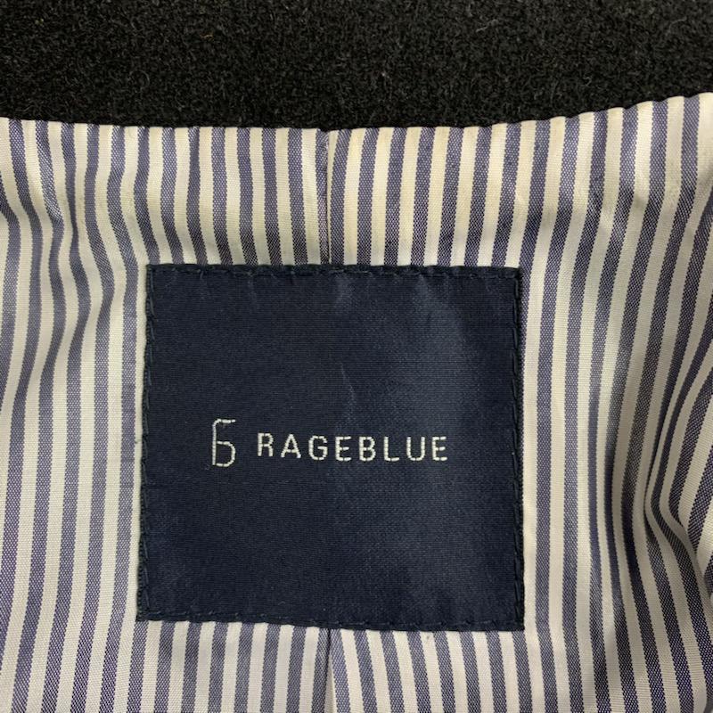 レイジブルー RAGEBLUE コート ピーコート M 無地 黒 / ブラック / メンズ USED 古着 中古 10040585