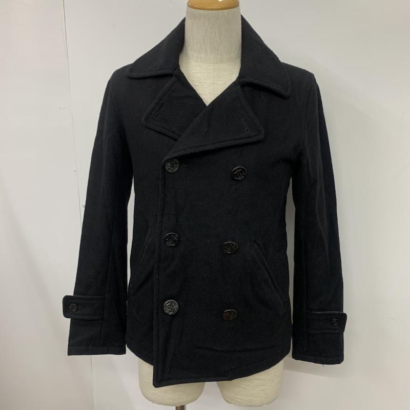 レイジブルー RAGEBLUE コート ピーコート S 無地 黒 / ブラック / メンズ USED 古着 中古 10040586