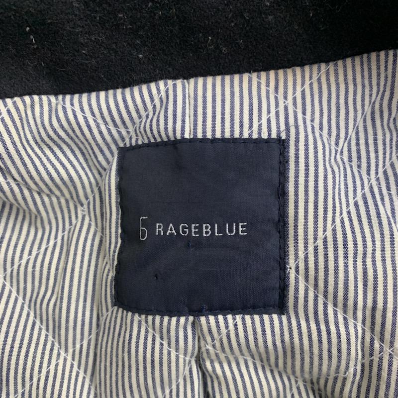 レイジブルー RAGEBLUE コート ピーコート S 無地 黒 / ブラック / メンズ USED 古着 中古 10040586