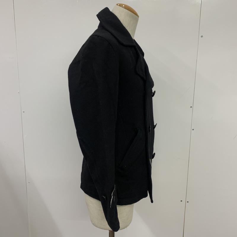 レイジブルー RAGEBLUE コート ピーコート S 無地 黒 / ブラック / メンズ USED 古着 中古 10040586