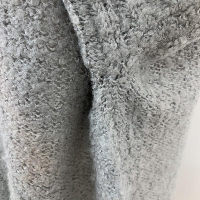 ローリーズファーム LOWRYS FARM ニット、セーター 長袖 M 無地 灰 / グレー / レディース USED 古着 中古 10040778