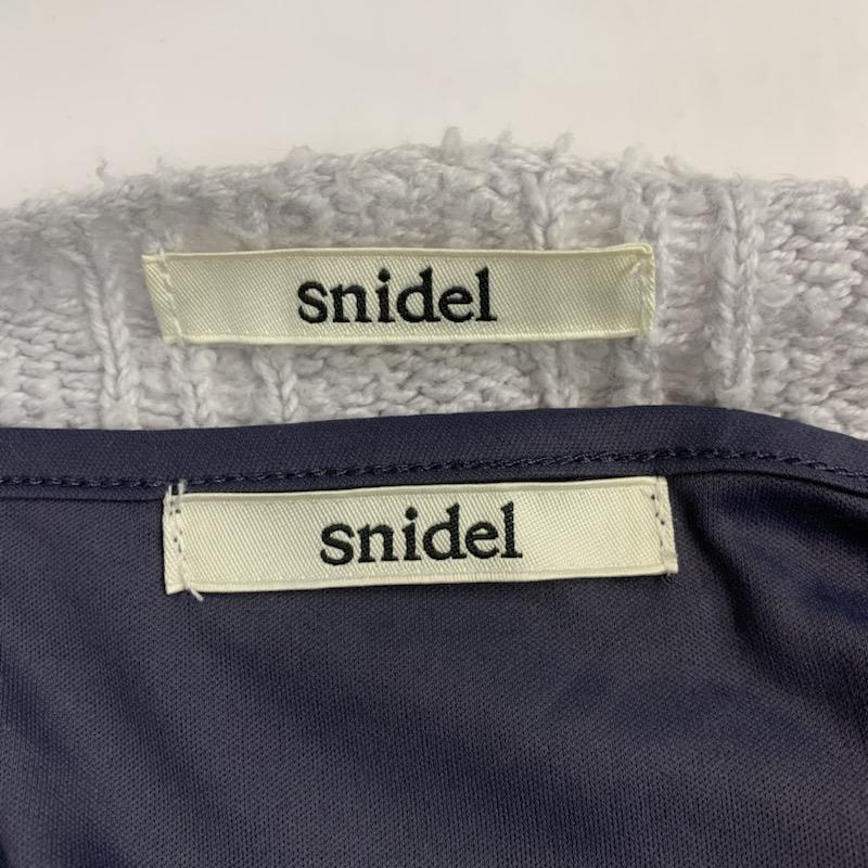 スナイデル SNIDEL ニット、セーター 長袖 FREE 無地 灰 / グレー / レディース USED 古着 中古 10040790