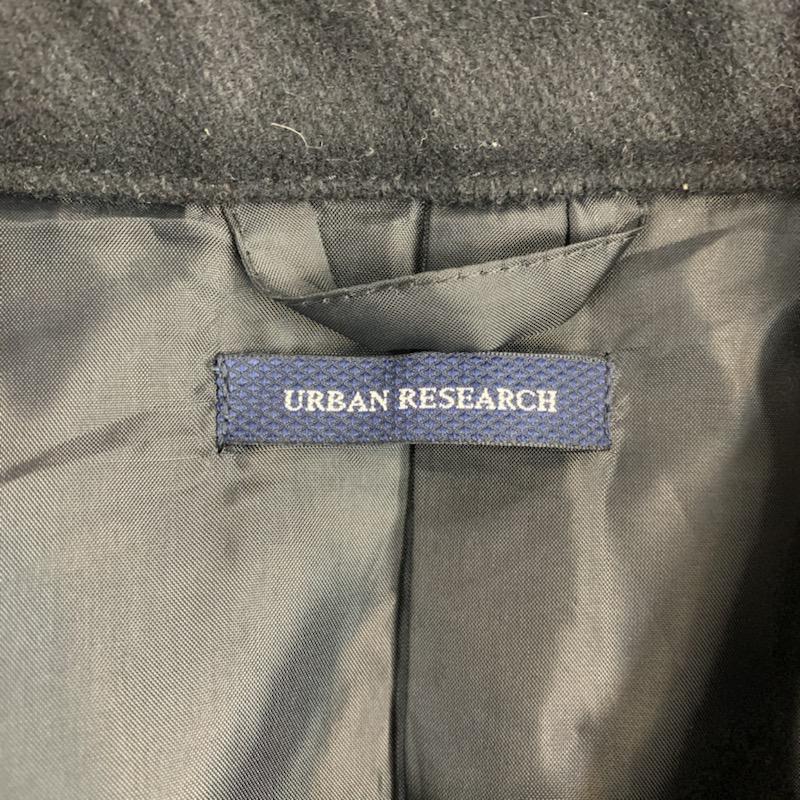 アーバンリサーチ URBAN RESEARCH コート ピーコート L 無地 黒 / ブラック / メンズ USED 古着 中古 10040897
