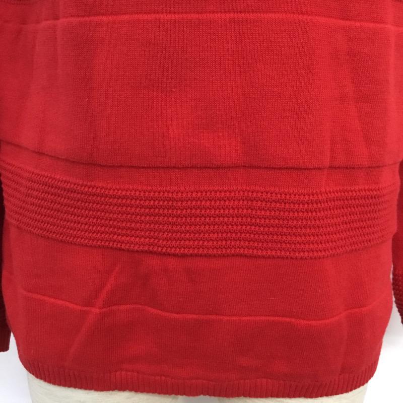 アメリカンラグシー AMERICAN RAG CIE ニット、セーター 長袖 クルーネック 1 無地 赤 / レッド / メンズ USED 古着 中古 10041013